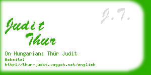 judit thur business card